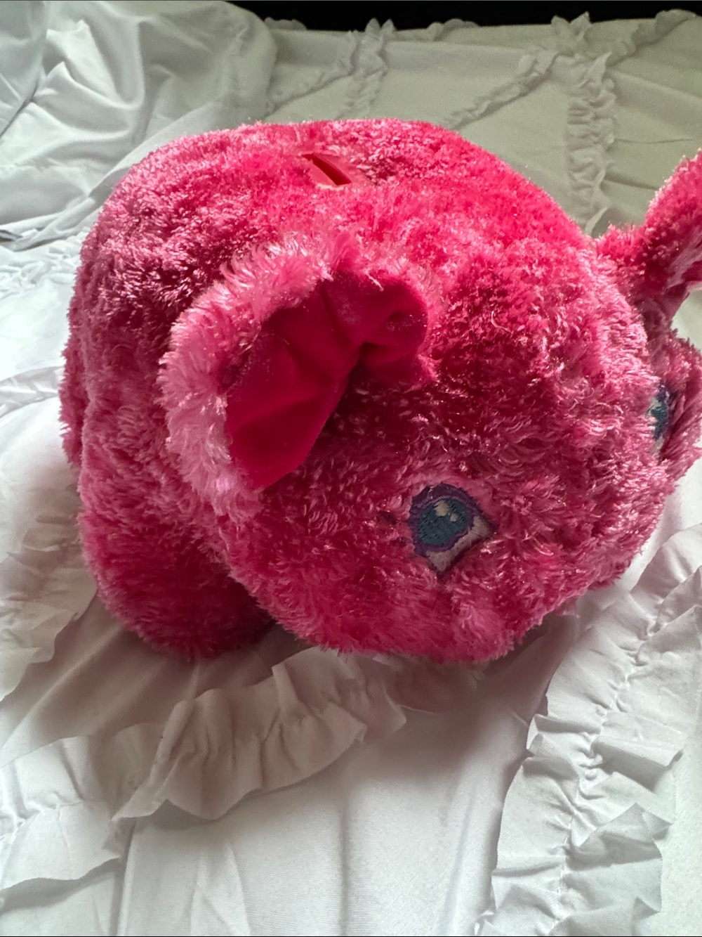 Plush Hot Pink piggy  Bank